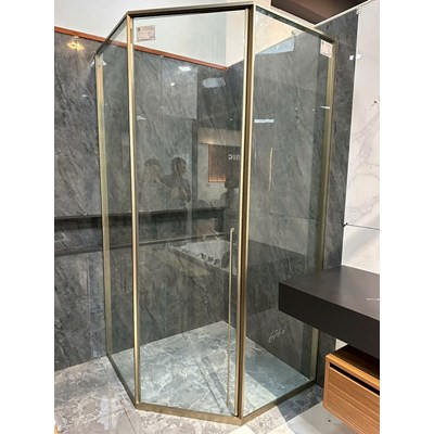 Cabin Slim màu vàng xước góc 135 cánh mở